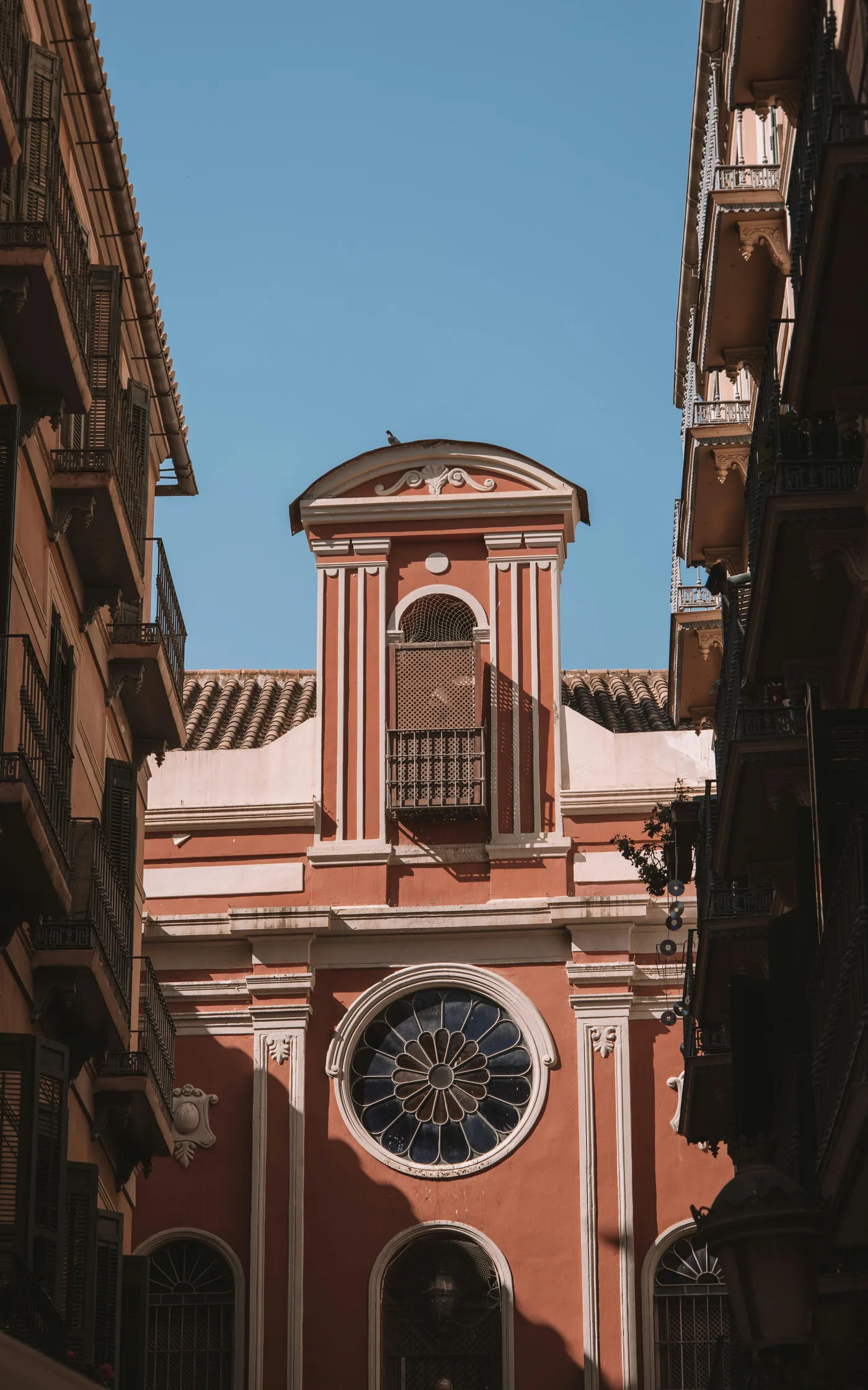 Iglesia en el centro histórico de Málaga